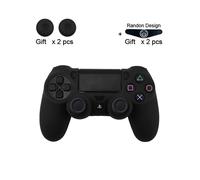 Funda protectora de silicona Black-Data Frog para mando Sony Dualshock 4 PS4 Pro Slim, funda protectora suave