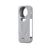 Funda Protectora de Silicona cámara para Insta360 X5, Funda Protectora de Silicona Suave con Tapa de Objetivo Accesorios para Insta360 X5 (Tapa Protectora Gris)