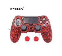 Funda protectora de silicona camuflaje de 19 colores Red Leaf para mando Sony Dualshock 4 PS4 DS4 Pro Slim