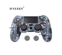 Funda protectora de silicona camuflaje gris de 19 colores para mando Sony Dualshock 4 PS4 DS4 Pro Slim