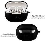 Funda Protectora de Silicona Compatible con Auriculares Inalámbricos SHOKZ OpenDots One | Protector Resistente a Golpes con Mosquetón