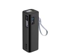 Funda protectora de silicona compatible con Baseus 25000mAh 200W Cable retráctil Power Bank (modelo E0028Q), cubierta anticaídas a prueba de golpes con cordón, recortes precisos para una fácil carga