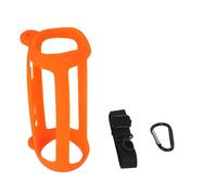 Funda protectora de silicona compatible con JBL Flip6, estuche de transporte suave para accesorios de altavoz Flip6, con mosquetón y correa