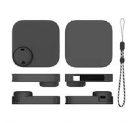 Funda protectora de silicona compatible con Soundcore Anker Work - Funda a prueba de golpes con recortes precisos, agarre suave antideslizante, protección completa de 360° (negro)