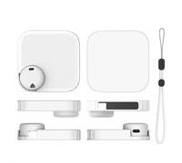 Funda protectora de silicona compatible con Soundcore Anker Work - Funda a prueba de golpes con recortes precisos, agarre suave antideslizante, protección completa de 360° (blanco)