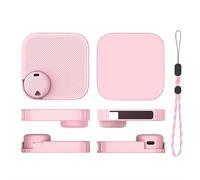 Funda protectora de silicona compatible con Soundcore Anker Work - Funda a prueba de golpes con recortes precisos, agarre suave antideslizante, protección completa de 360° (rosa)