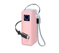 Funda Protectora de Silicona Compatible con UGREEN 25000 mAh 200 W PB728, Funda de Transporte y Almacenamiento para Viajes, Organizador (Rosa)