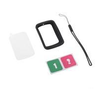 Funda protectora de silicona con película de pantalla para ordenador de bicicleta C606, diseñada para una mayor resistencia a caídas y protección completa (cubierta + película)