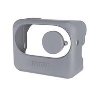 Funda Protectora de Silicona con Tapa de Lente para Cámara Pulgar para Insta360 GO3 Tapa Protectora del Compartimento de la batería Funda Anti-Caída Cuerpo Tapa Lente Accesorios (Gray 2)