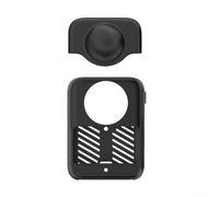 Funda protectora de silicona con tapa de lente para DJI OSMO360 Cubierta de agarre suave que proporciona un dispositivo confiable (negro)