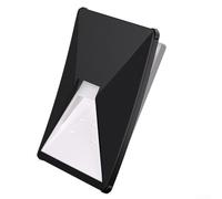 Funda protectora de silicona con textura de fibra de carbono para Starlink para Mini para V4 para cámper, furgoneta, barco, uso al aire libre (negro)