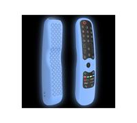 Funda protectora de silicona de cobertura total compatible con mandos a distancia para televisores LG AN-MR21GC / AN-MR21N / AN-MR21GA (azul que bril