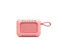 Funda protectora de silicona de cuerpo completo para JBL Go 5, funda protectora ultrafina suave a prueba de golpes, ajuste sin costuras de 360° (rosa)
