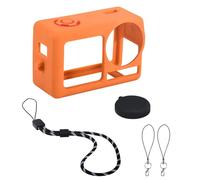 Funda protectora de silicona de grado alimenticio, protector de lente para cámara profesional Action 5, protección completa con cordón