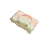 Funda protectora de silicona diseñada para Canon PowerShot SX740 SX730 con cubierta de lente extraíble para proteger la lente del polvo y los arañazos (polvo de gelatina verde)