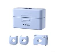 Funda protectora de silicona diseñada para DJI Mic Mini ajuste seguro con acceso a todos los puertos (azul)