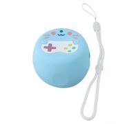 Funda protectora de silicona diseñada para mascotas virtuales Punirunes con ajuste seguro y práctico cordón de transporte (azul)