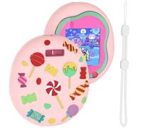 Funda protectora de silicona impermeable para Tamagotchi Uni (rosa sin película de TPU)