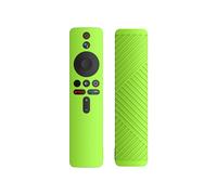 Funda protectora de silicona líquida compatible con el mando a distancia Xiaomi 4K TV Stick (verde fluorescente): compatible con Xiaomi 4K TV Stick S