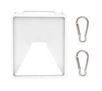 Funda protectora de silicona líquida compatible con mini dispositivo de antena, funda de transporte de almacenamiento portátil con asa integrada y ganchos dobles, protector de (Blanca)