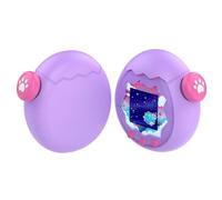 Funda protectora de silicona líquida compatible con Tamagotchi Uni - Funda a prueba de golpes con una tapa para llave, bonita carcasa protectora para mascota virtual Tamagotchi (morado)