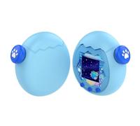 Funda protectora de silicona líquida compatible con Tamagotchi Uni - Funda a prueba de golpes con una tapa para llave, bonita carcasa protectora para mascota virtual Tamagotchi (azul)