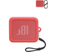 Funda protectora de silicona para altavoces Bluetooth portátiles JBL GO ESSENTIAL, a prueba de golpes, polvo e impermeable, para uso sin preocupaciones en cualquier lugar, color rojo