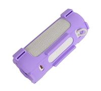 Funda protectora de silicona para altavoz Bluetooth JBL Grip, a prueba de golpes, antiarañazos, color sólido, carcasa suave con correa para el hombro (morado)