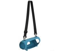 Funda protectora de silicona para altavoz JBL Charge 5 que ofrece una protección fiable contra daños, diseño ligero con correa para el hombro (azul)
