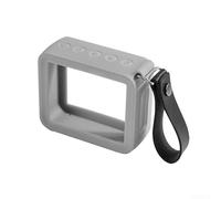 Funda protectora de silicona para altavoz JBL For GO 2 con diseño fácil de viajar, ajuste seguro y material resistente a los arañazos para proteger tu dispositivo en cualquier lugar (gris)