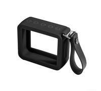 Funda protectora de silicona para altavoz JBL For GO 2 con diseño fácil de viajar, ajuste seguro y material resistente a los arañazos para proteger tu dispositivo en cualquier lugar (negro)