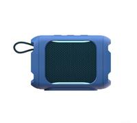 Funda protectora de silicona para altavoz JBL GO 5, a prueba de golpes, diseño a prueba de polvo, para viajes y uso al aire libre, color negro, 18 x 8 x 4 cm (azul)