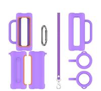 Funda protectora de silicona para altavoz JBL GRIP de almacenamiento minimalista y accesorio a prueba de polvo (morado)