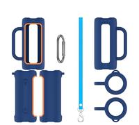 Funda protectora de silicona para altavoz JBL GRIP de almacenamiento minimalista y accesorio a prueba de polvo (azul)