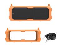 Funda protectora de silicona para altavoz Xiaomi Sound Party compatible con Bluetooth, funda protectora de viaje con correa para el hombro, funda protectora antiarañazos (naranja)