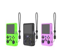 Funda Protectora de Silicona para ANBERNIC R36S Consola de Juegos Funda de Manga Blanda Anti-Golpes Anti-Rayaduras A Prueba De Golpes Manguito Protector Piel de Concha (Negro)