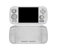 Funda Protectora de Silicona para ANBERNIC RG 406H Consola de Juegos Protección contra caídas Color sólido Simple Consola de Juegos de Mano Funda Blanda Accesorios (Blanco)