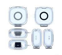 Funda protectora de silicona para Anker para SOUNDCORE P31i con soporte, cubierta antideslizante a prueba de golpes, ajuste preciso para acceso a puertos, funda ligera para auriculares (azul)