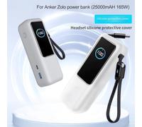 Funda protectora de silicona para Anker Zolo Power Bank, diseño sin costuras para máxima cobertura y protección (gris)