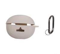 Funda protectora de silicona, para auriculares Baseus MC1 Pro, resistente a caídas, funda antiarañazos, accesorios de carga (beige)