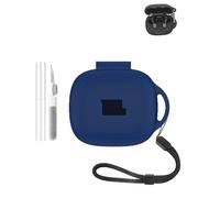 Funda protectora de silicona para auriculares Bluetooth intrauditivos JBL Live Pro 2, duradera y respetuosa con el medio ambiente, con agujeros precisos y compatibilidad de carga, color azul oscuro