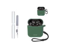 Funda protectora de silicona para auriculares Bluetooth Tozo T6, duradera y respetuosa con el medio ambiente, con agujeros precisos y compatibilidad de carga, color gris