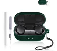 Funda protectora de silicona para auriculares Bose QuietComfort - Funda duradera y ecológica para auriculares Bluetooth con agujeros precisos - Verde oscuro