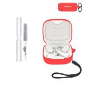 Funda protectora de silicona para auriculares Huawei FreeArc, duradera y respetuosa con el medio ambiente, con agujeros precisos y compatibilidad de carga, a prueba de golpes, tacto cómodo, color rojo