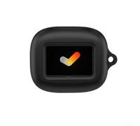 Funda protectora de silicona para auriculares JBL Live Buds4 - Anticaída antipolvo para carcasa a prueba de fácil acceso - para bolsa de viaje Slim Fit en varios colores, 8 x 8 x 1 cm (Negro)