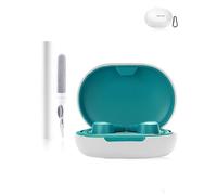 Funda protectora de silicona para auriculares JLab Epic Air Sport ANC Gen 3, duradera y Bluetooth, con agujeros precisos y compatibilidad de carga, a prueba de golpes, tacto cómodo, color blanco