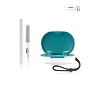 Funda protectora de silicona para auriculares JLab Go Air Sport, duradera y respetuosa con el medio ambiente, con agujeros precisos y compatibilidad de carga, color blanco