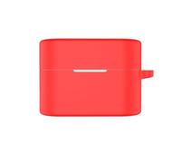 Funda protectora de silicona para auriculares So-ny WF-1000XM6 con gancho, funda protectora suave, a prueba de golpes y polvo (rojo)