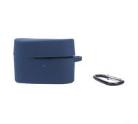 Funda protectora de silicona para auriculares Sony WF-1000XM6, cubierta impermeable a prueba de golpes con gancho de mosquetón, protector táctil suave en varios colores (azul oscuro)
