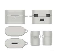 Funda protectora de silicona para auriculares Sony WF-1000XM6, cubierta suave y flexible resistente a los arañazos, piel compacta y ligera para viajes, uso diario, varios colores (gris)